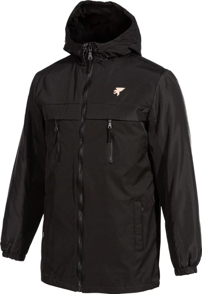 Xhaketë Explorer Anorak për jashtë, e papërshkueshme nga uji, me kapuç, e zezë