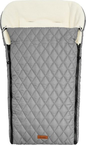 Thes gjumi për karrocë Sensillo Quilted Fleece, i papërshkueshëm nga uji, i gri