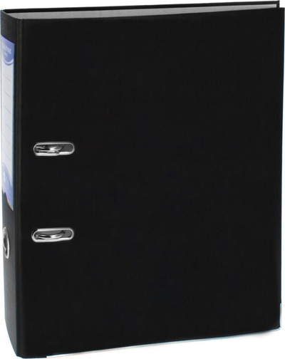 Dosje arkivore Starpak Binder A4, shpinë 75mm, me mekanizëm levë, e zezë
