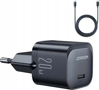 Karikues muri Joyroom JR-TCF02, USB-C PD 20W, me kabllo USB-C, i zi