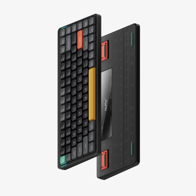 Tastierë mekanike Nuphy Air75 V2, 75%, wireless RGB, e zezë