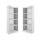 Raft librash Home Square Transitional, 4 rafte, i bardhë (set 2 copë)
