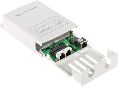 Extender rrjeti SPT, Ethernet PoE për jashtë, 2 porta, i zi