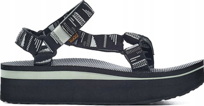 Sandale femrash Teva Flatform Universal, platformë 3 cm, shollë EVA, të zeza