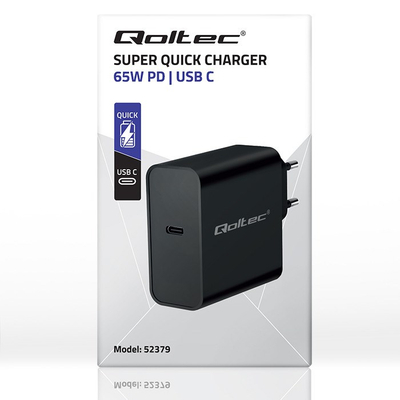 Adaptues Qoltec 52379, praktik, i zi