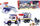 Set lodër Fireman Sam Veterinary Rescue, makinë shpëtimi me rimorkio, me figura