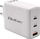 Karikues Qoltec AC 100W GaN, 2 porta USB-C PD, USB QC 3.0, i bardhë