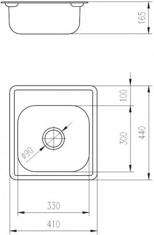 Lavabo kuzhine Deante Mercato ZHM 3100, dekorative, çelik inox