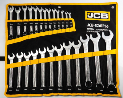 Set çelësa kombinim JCB 5261P36, 6-36 mm, 25 copë, ngjyrë argjendtë