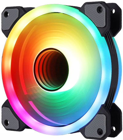 Вентилатор за компјутер Gelid Solutions Stella Infinity, 120mm, ARGB, црн