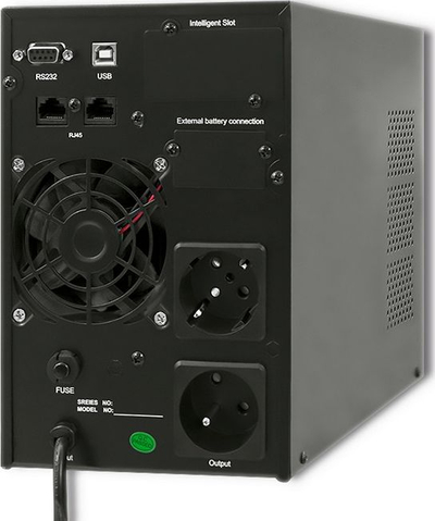 UPS Qoltec 53042, 1000VA 800W, me ekran LCD, i zi