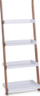 Raft shkalle Zeller, 4 rafte, 30x55x145cm, i bardhë