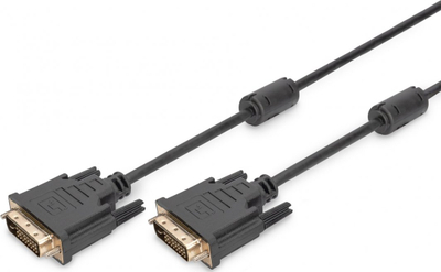 Kabllo DVI Digitus AK-320101-020-S, DVI-D në DVI-D, 2m, e zezë