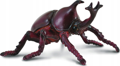 Figurë lodër Collecta Rhinoceros Beetle, insekt realist, shumëngjyrësh