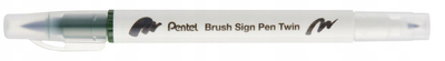 Stilolaps brush me dy maja Pentel Sign Sesw30C, ngjyrë ulliri