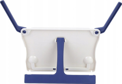 Mbajtës palosës për libra dhe tablet, plastikë, i bardhë blu