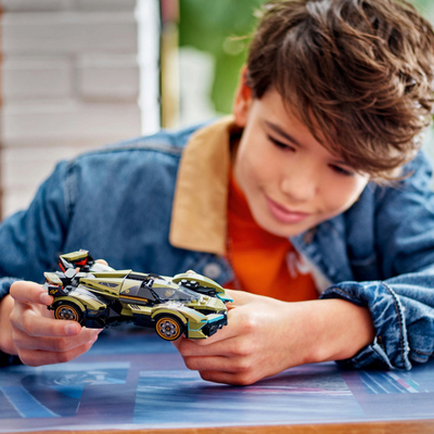 Lodër ndërtuese LEGO Speed Champions Lamborghini Lambo V12 Vision GT Super Car 76923, 230 pjesë, mbi 10 vjeç, shumëngjyrëshe
