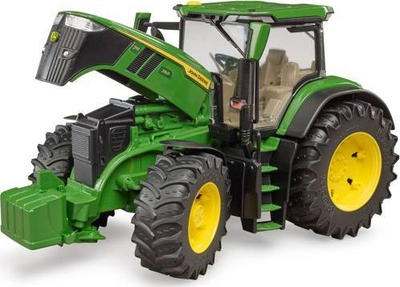 Lodër traktor Bruder John Deere 7R 350, shkalla 1:16, plastikë, jeshil