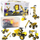 Set blloqesh për ndërtim LEAN Toys Construction Machines 8n1, 100 copa, plastik