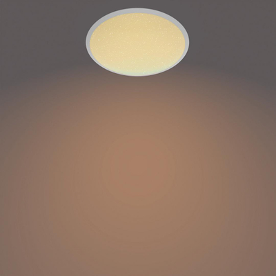 Plafonierë LED Philips MyLiving Cavanal, 2700K, IP44, e bardhë