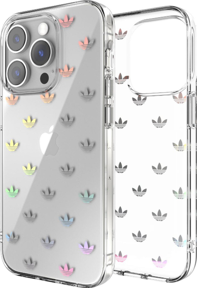 Mbrojtëse telefoni Adidas Clear Case 50220 për iPhone 14 Pro, e tejdukshme, me ngjyra