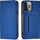 Mbulesë telefoni Hurtel Magnet Card Case për iPhone 13 Pro, me portofol kartash, funksion stand, blu