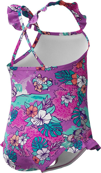 Костим за капење за девојчиња Speedo Learn to Swim Printed Frill Thinstrap, EnduraFlex, шарен