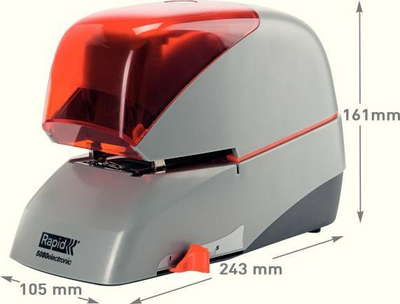 Kapëse për fleta Stapler Rapid Electric Supreme 5080e 20993411, 80 fleta, e argjendtë