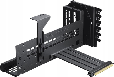 Mbajtës vertikal GPU Phanteks Premium Bracket, PCIe 4.0 riser, DRGB, i zi