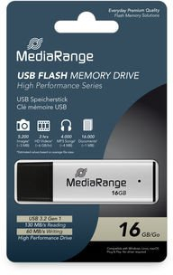 USB флеш MediaRange MR1899, 16GB, USB 3.0, сребрена