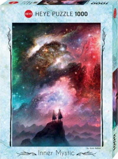 Puzzle Heye Inner Mystic Cosmic Dust, 1000 copë, ilustrim kozmik, shumëngjyrësh