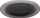 Pjatë dekorative Koopman Flat Glass, qelq, 21 cm, e zezë