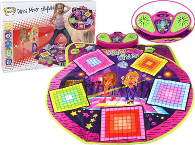 Tapet për vallzim Leantoys Dance Mixer, me drita edhe zëra, 91x93cm, shumëngjyrësh