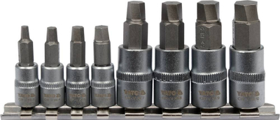 Set bitash Yato YT-04580, 8 copë, për vida gjashtëkëndore të dëmtuara