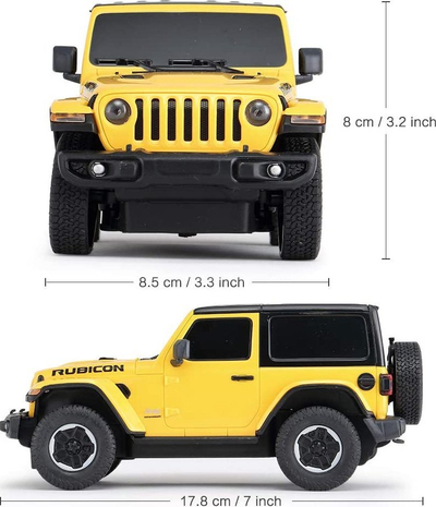 Makinë lodër me telekomandë Rastar Jeep Wrangler JL, RC 27 MHz, shkallë 1:24, e kuqe