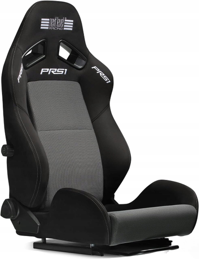 Karrige garuese Next Level Racing PRS1, Performance Mesh, me shtrirje, gri e zezë
