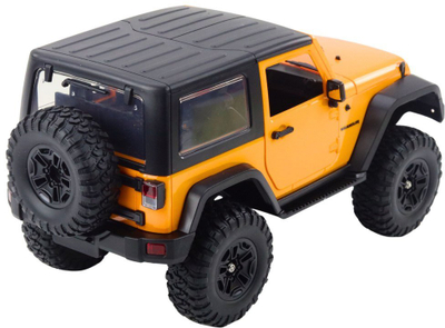 Makina me telekomandë Jeep Wrangler Rock Crawler, 1:14, 4x4, portokalli