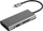 Adapter USB Type C me shum porta, 3x USB 3.0, HDMI edhe SD/TF, gri