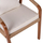 Karrige druri teak me litar & jastëkë 57×63.5×75–88 cm (HM9456.01)