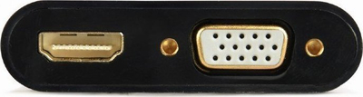 Përshtatës Gembird A-HDMIM-HDMIFVGAF-01 HDMI VGA - A-HDMIM-HDMIFVG, i zi