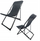 Shezlong kampingu Platinet Camping Sunbed 46138, 52x77x90 cm, i zi