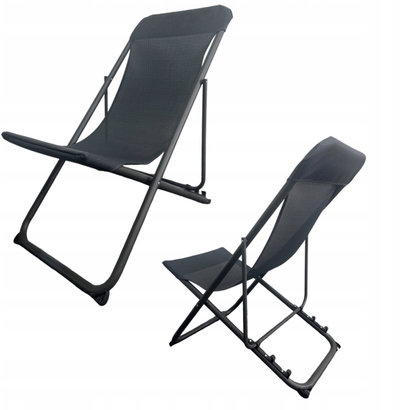 Shezlong kampingu Platinet Camping Sunbed 46138, 52x77x90 cm, i zi