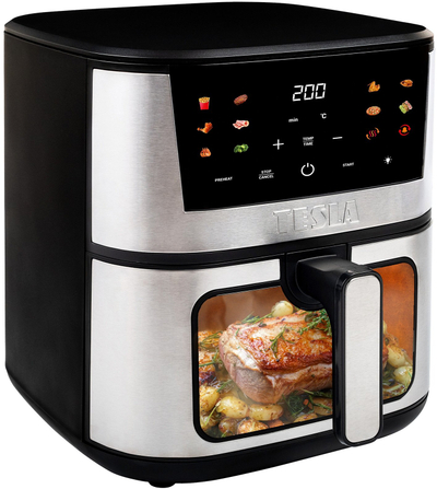 Фритеза на топол воздух Tesla AirCook Q60 XXL Pro, 7L, 1600W, црна