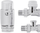 Set termostatik drejt Invena CD-79-P15, 1/2", krom