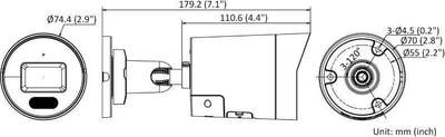 Kamerë IP Hikvision DS-2CD2067G2H-LIU/SL, lente 2.8mm, ngjyrë e zezë