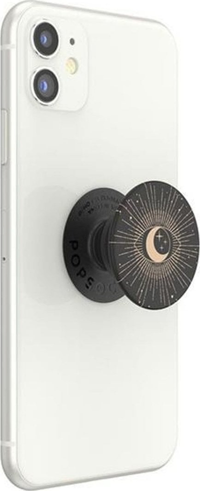 Држач за телефон PopSockets PopGrip Skelly, пластика, црна