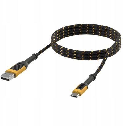 Kabllo karikimi DEWALT 131 1348 DWG, USB A në USB C, 1.8m, e verdhë