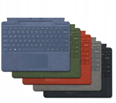 Tastierë Microsoft Surface Pro 11 Keyboard, me hapësirë për pen, me ndriçim, e zezë