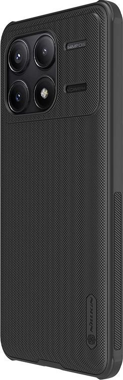 Mbështjellës telefoni Nillkin Super Frosted Pro Magnetic për Poco F6 Pro, TPU, kompatibil me karikim magnetik, i zi