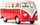 Lodër maket Siku VW T1 Bus, model klasik furgoni, shumëngjyrësh